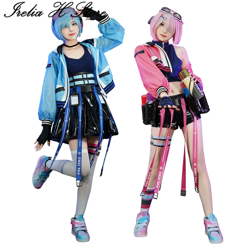 

Pre-sale Irelia H Store Re: Life in a different world from zero urben neon city Lam Rem Cosplay Costume fashion daily set