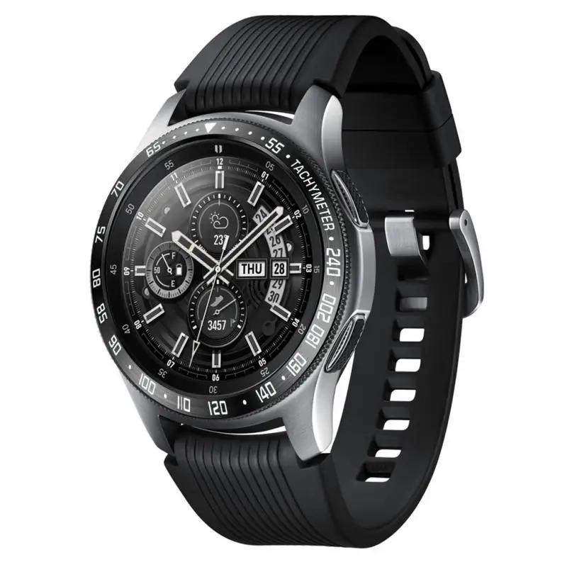 

42/46mm Classic Watch Case Sticker Cover Anti-scratch Protect Steel Ring Bezel Applicable For Samsung Galaxy Watch R810 Gear S3