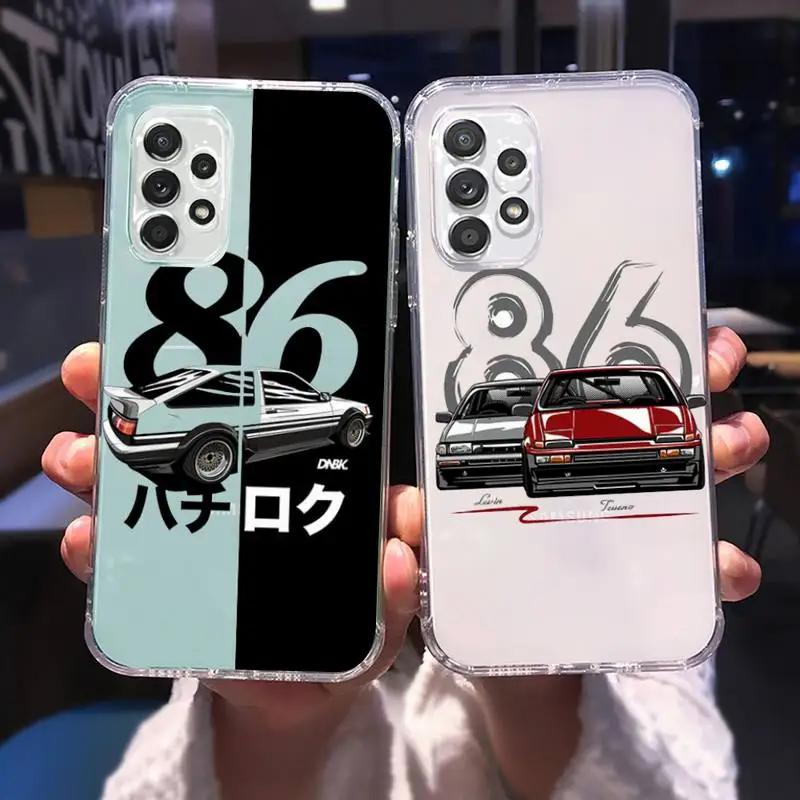 

Initial D movie Phone Case Transparent For Samsung Galaxy A S 8 9 10 12 20 21 40 50 52 51 70 71 2019 fe 5g ultra plus