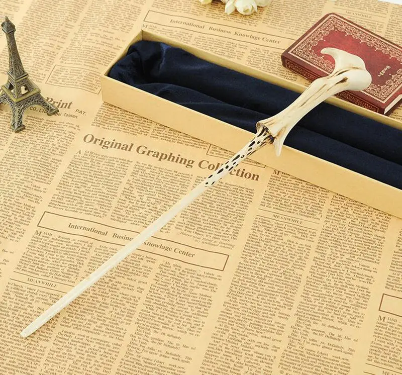 Оригинальная версия металлический сердечник Deluxe COS Colsplay Core Luna Voldemort Гермиона Волшебная волшебная палочка подарочная упаковка