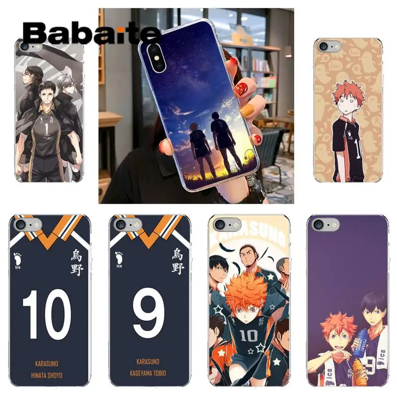 

Babaite Haikyuu Hinata attacks Anime Phone Case coque cover for iPhone 12 8 7 6 6S Plus X XS MAX 5 5S SE XR 11 12 pro max shell