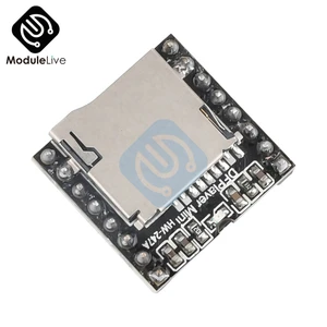 Модуль MP3-плеера DFPlayer Mini, плата декодирования голоса MP3 для Arduino Sup port ing TF Card U-Disk IOпоследовательный портAD, 1 шт.