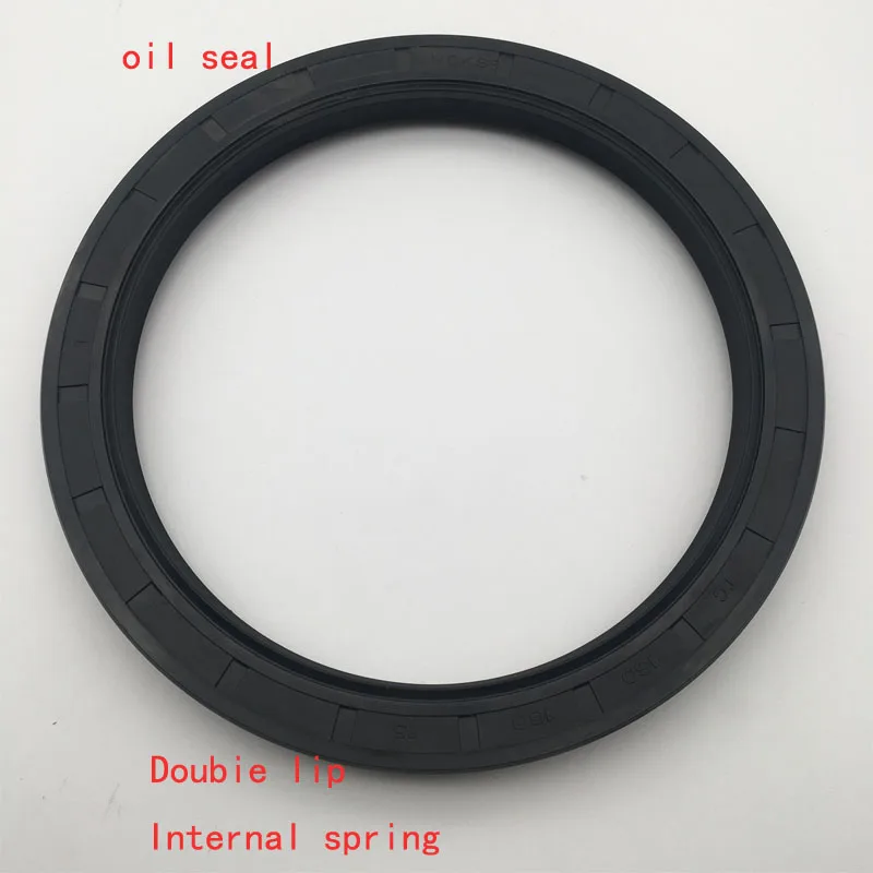 

NBR framework oil seal TC 125 130 135*165*12 13 14 15 16mm double lip with clamp spring