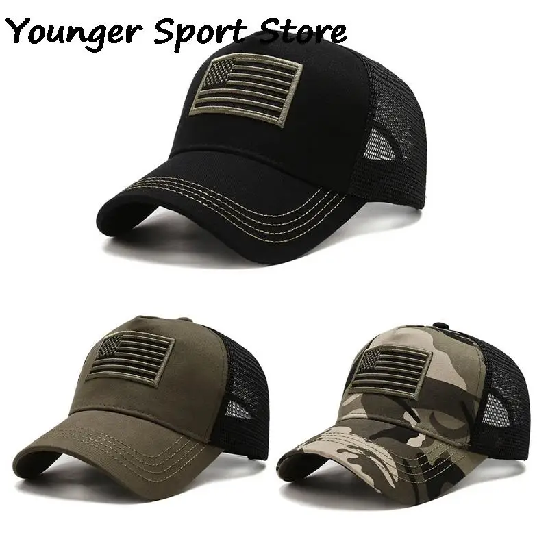 

American Flag Baseball Cap Tactical Army Cotton Military Dad Hat Unisex Hip Hop Hat For Men Women Outdoor Sport Sun Hats
