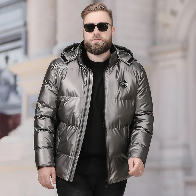 10XL плюс размер теплая зимняя куртка мужская брендовая мужская одежда хлопковое осеннее пальто качественная Парка мужская - Цвет: 1