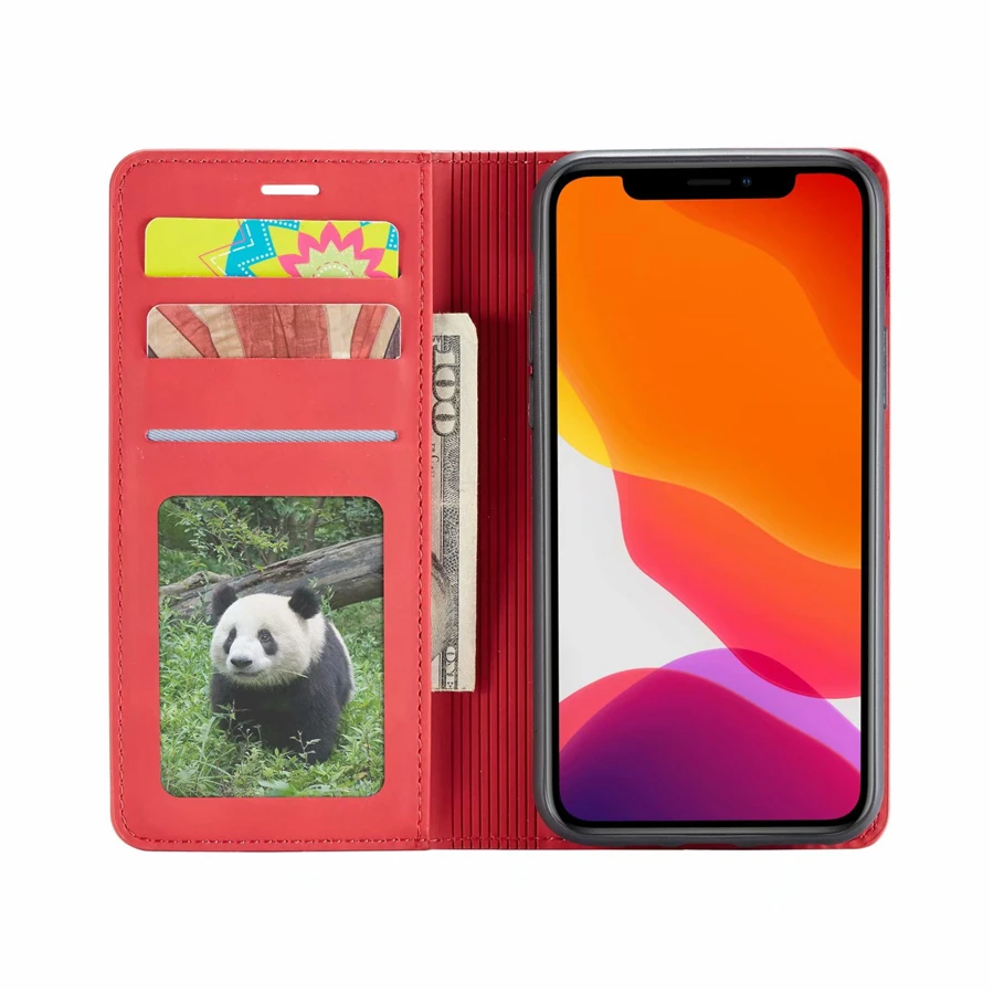 Чехол-книжка с отделением для карт iPhone 11 Pro Max 5 8 6 1 дюйма Магнитный чехол из