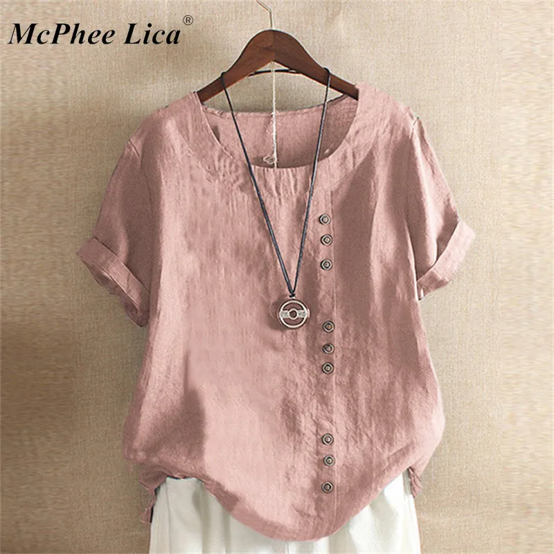 Летняя женская рубашка туника шифоновая блузка женские топы Blusas Ретро стиль