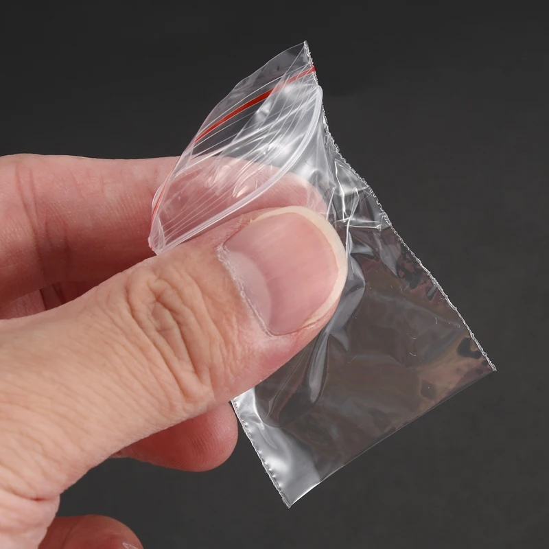 Прозрачная Ручка самопрессованное уплотнение закрывающийся полиэтиленовый