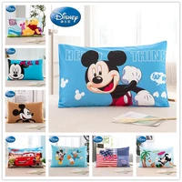 mickey mouse pillow case covers for kids bedroom decor cotton pillow sham boys bed blue color 3d printed childrens room baby