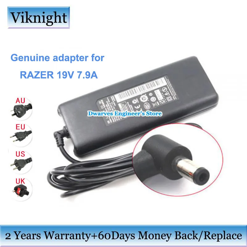 

Genuine RC30-0083 RC30-0099 ac adapter 19v 7.9A 150w power supply laptop charger for BLADE RZ09 2014 BLADE pro laptop adapter