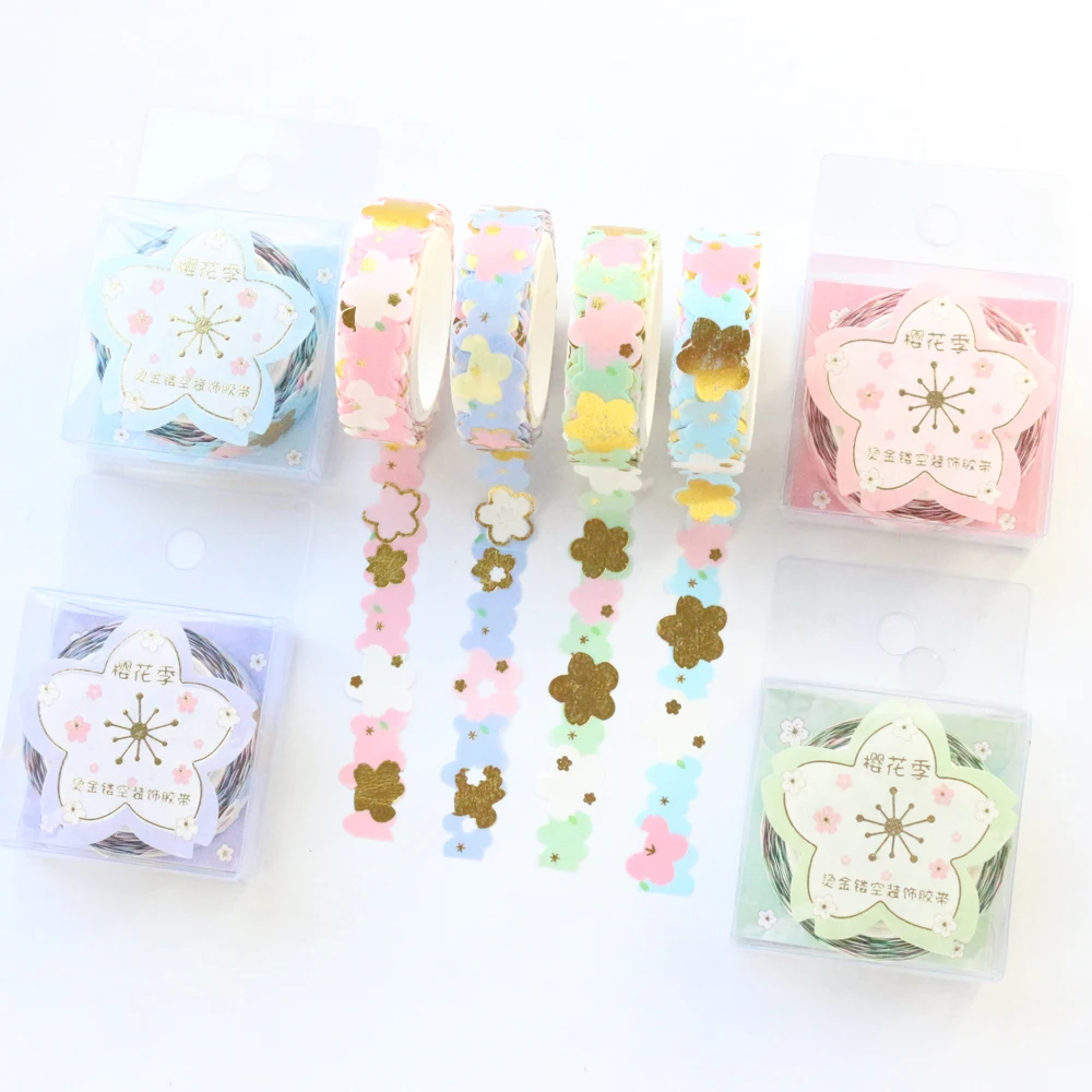 Domikee новая милая креативная полая Золотая фольга японская Васи лента конфеты