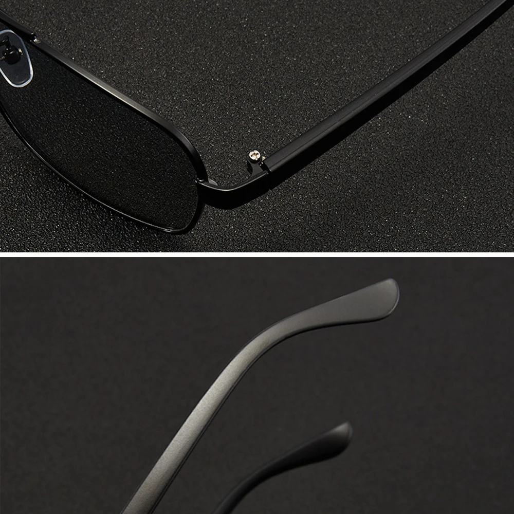 Солнцезащитные очки VIVIBEE мужские фотохромные поляризационные прямоугольной