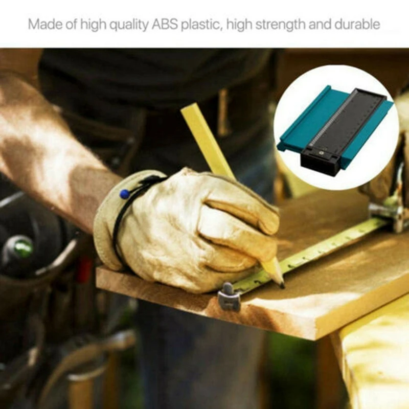 

10 Inch Shape Contour Duplicator Profile Gauge Tiling Laminate Tiles Edge Shaping with Seafood Tools Set