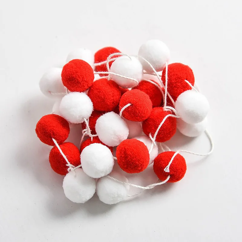 Фетровая гирлянда в виде шариков 2 3 м 30 шт. | Дом и сад