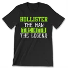 Hollister The Man The Myth The Legend New Мужская рубашка с аппликацией и логотипом Потрясающие футболки