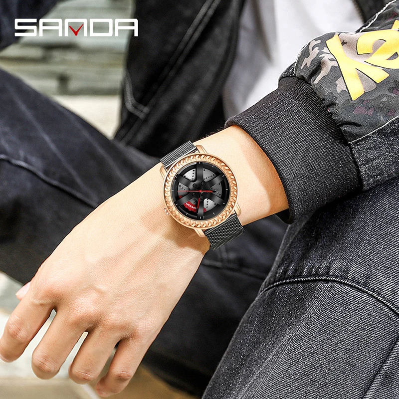 Часы наручные BASID Мужские кварцевые модные спортивные брендовые Роскошные