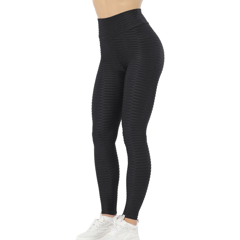 Sfit, сексуальные женские штаны для йоги, пуш-ап, одноцветные жаккардовые спортивные Леггинсы, колготки для спортзала, тянущиеся леггинсы для бега, фитнеса, спортивные штаны для девушек