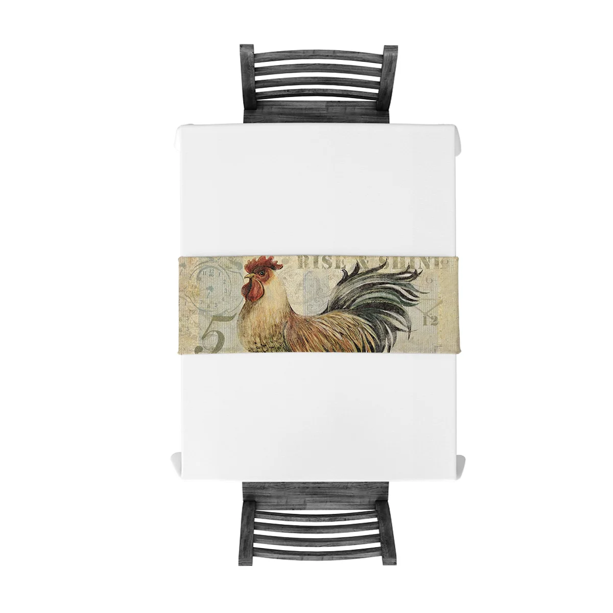 Скатерть в стиле ретро с изображением роз | Дом и сад