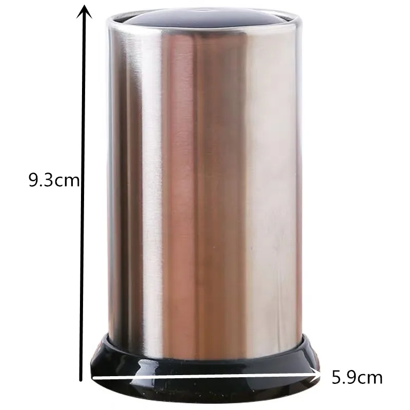 

Press type toothpick box automatic spring cover stainless steel toothpick cartridge toothpick dispenser