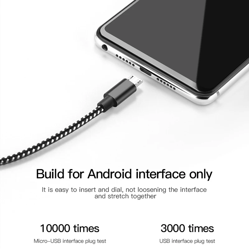 2 шт. в упаковке Micro USB кабель для быстрой зарядки Xiaomi Redmi 7 Note 5 Pro Android мобильный