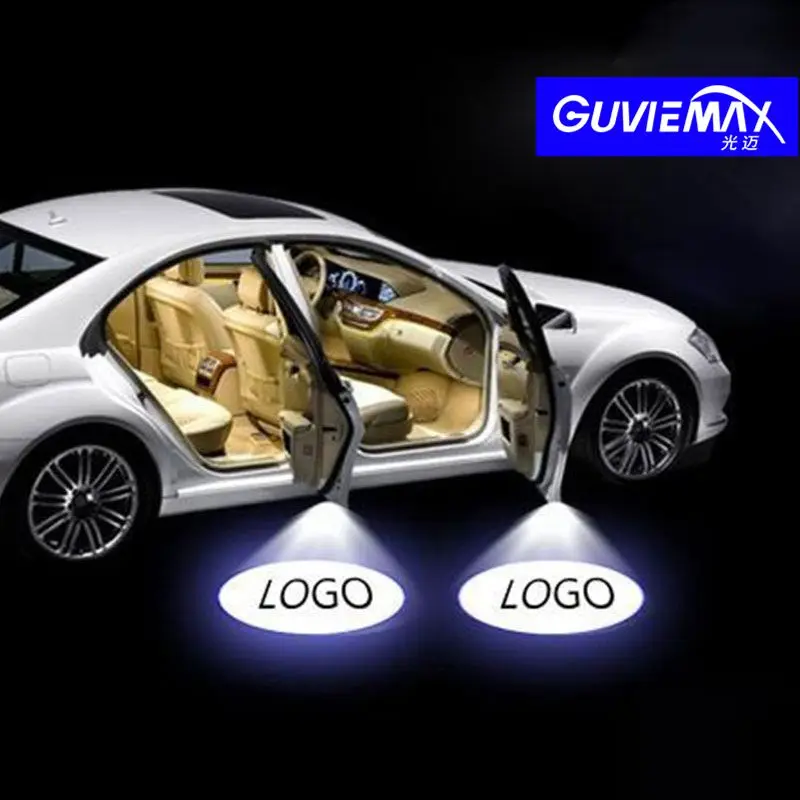 2 шт. двери автомобиля лазерная проекция лампы Бесплатная проводки Автомобильные