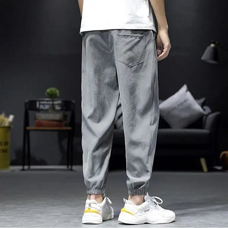 

Four seasons men's loose casual sports Harlan 9-point pants 2021 new spring and summer thin 9-point pants fashion