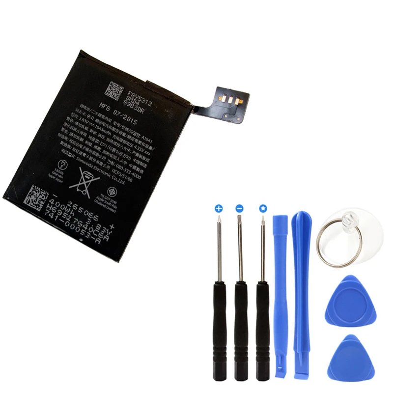 

Сменный литий-полимерный аккумулятор A1641, 1043 мАч, Вт/ч, для Ipod touch 6-го поколения, 6 6 ГБ