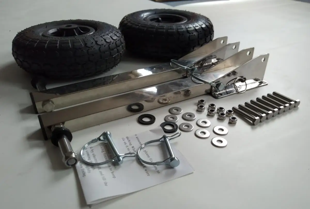 Новейшая Лодка из нержавеющей стали транцевая пусковое колесо для надувной