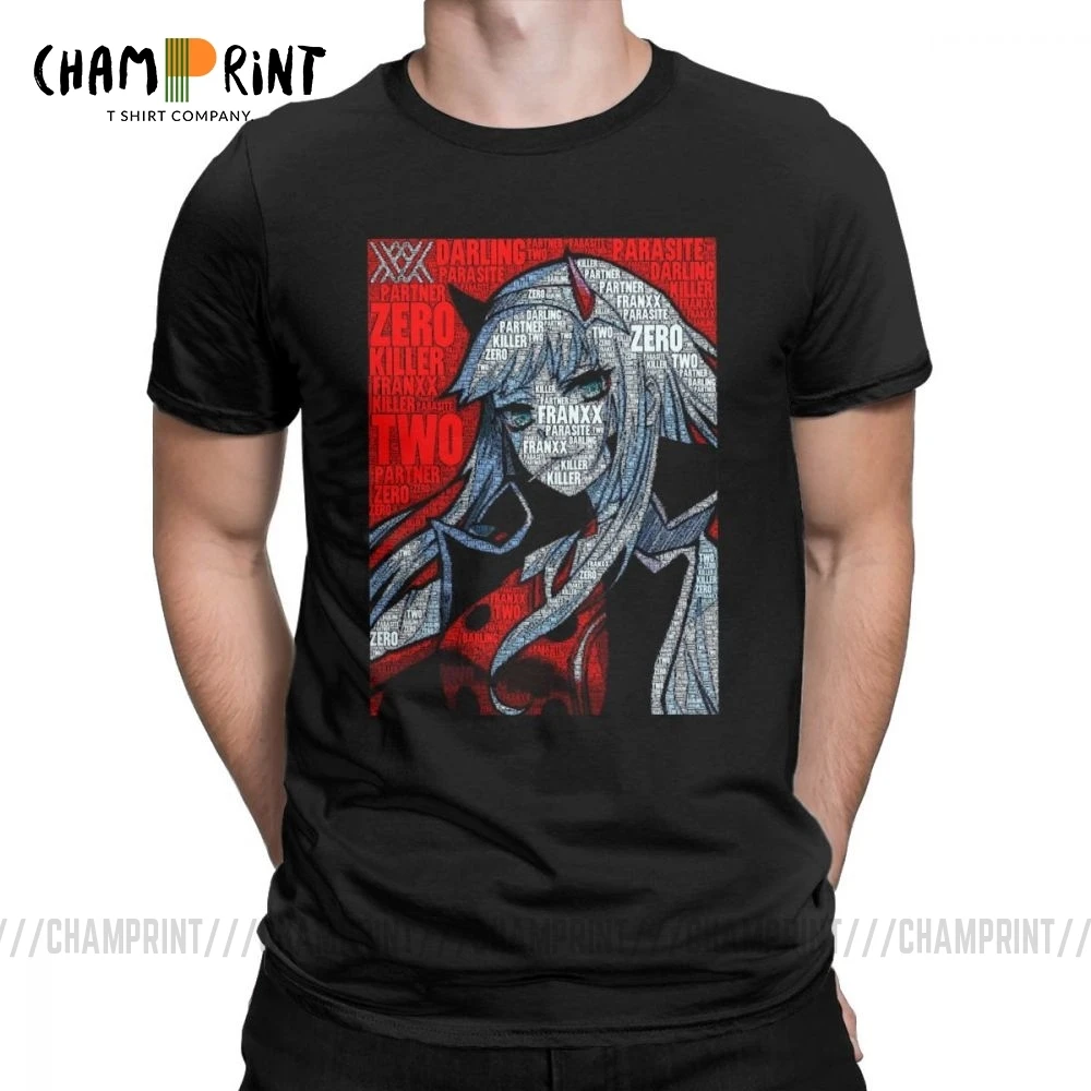 Футболка Zero Two варлинг во Франции Мужская футболка 100% хлопок футболки одежда топы