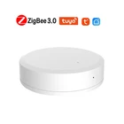 Датчик температуры и влажности Tuya Smart ZigBee, питание от батареи, Домашняя безопасность с приложением Tuya Smart Life Alexa Google Home App