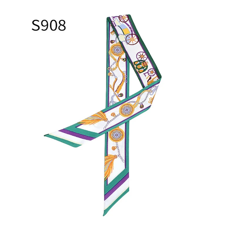 Женский шелковый шарф с принтом TOYOOSKY 2019 модный головной платок длинные шарфы