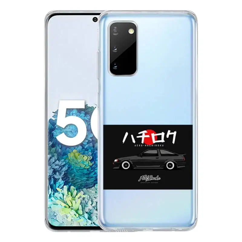 

Cartoon Initial D JDM Drift Phone Case For Samsung S10 S10lite 2019 S9 S9plus S8 S7 Transparent Cases