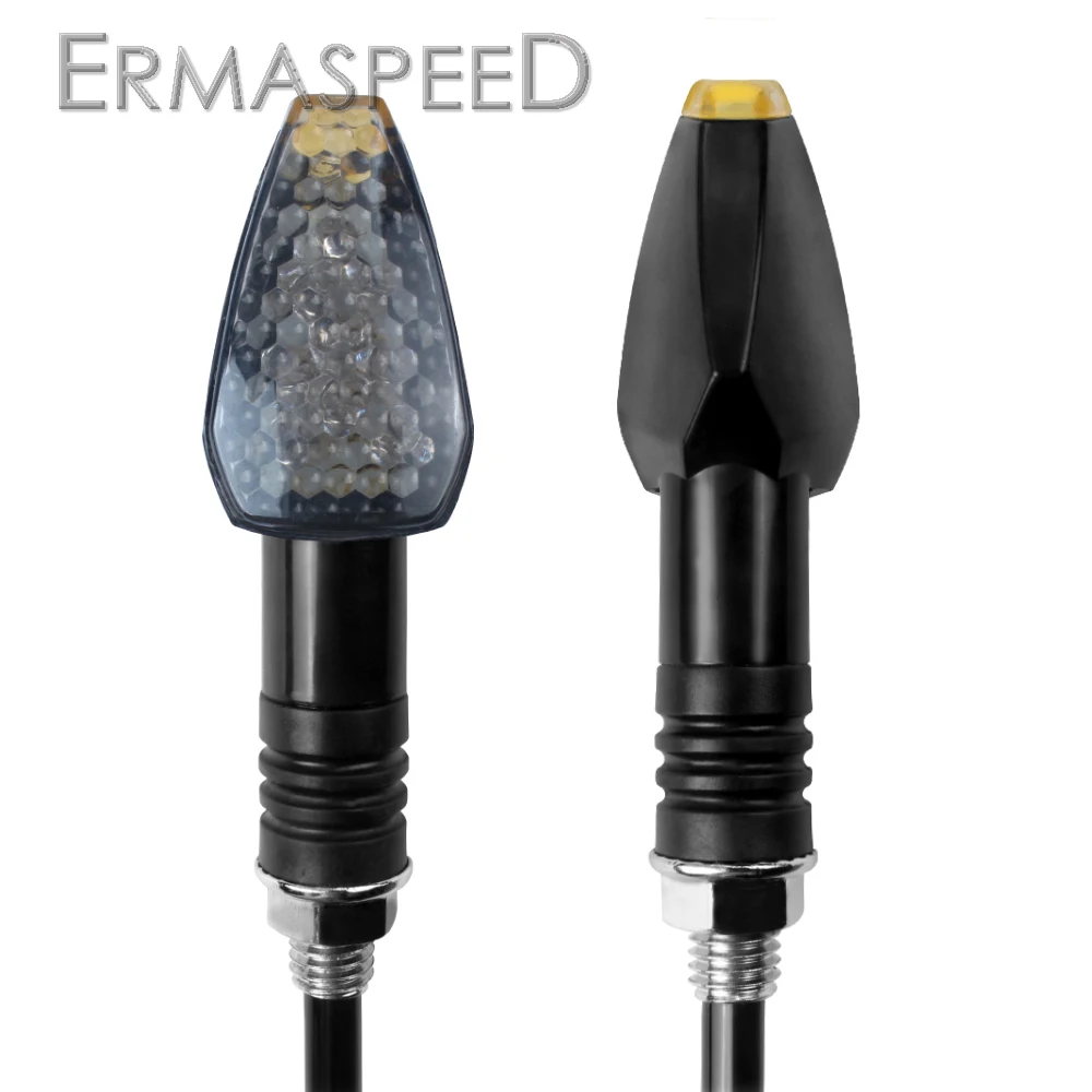 2 шт. светодиодный светильник Сигналы поворота для мотоцикла с 10 мм Универсальный