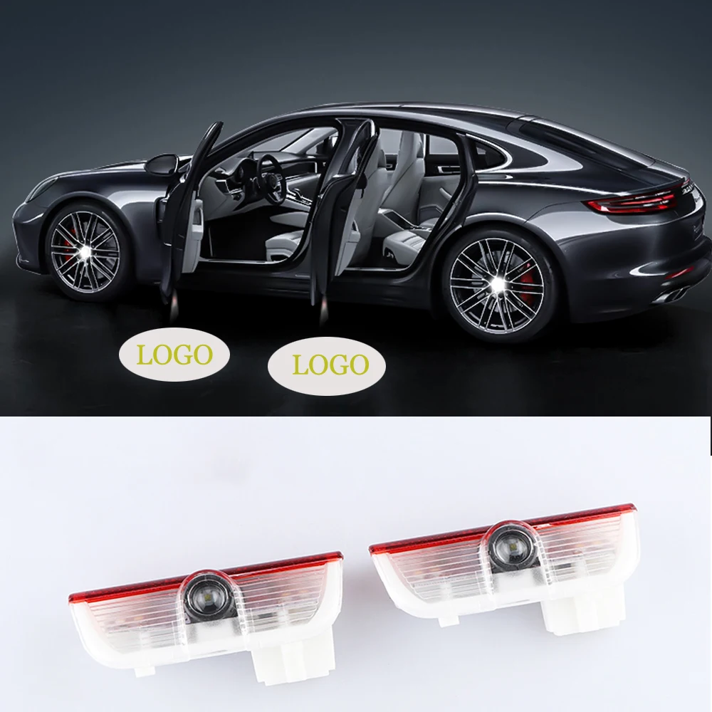 Автомобильный логотип проектор светильник светодиодный дверной для Porsche Boxster