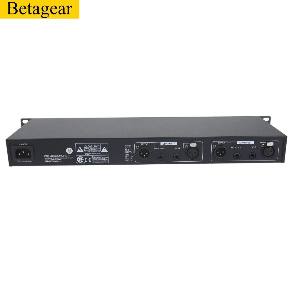 Betagear 2x15 полоса стерео эквалайзер двойной графический эквалайзер EQ215 Оборудование студии звукозаписи equipos de musica звуковая система