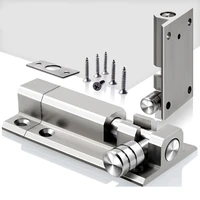1 set stainless steel door latch safety lock bolt sliding door window latch barrel lock bolt security bar hardware