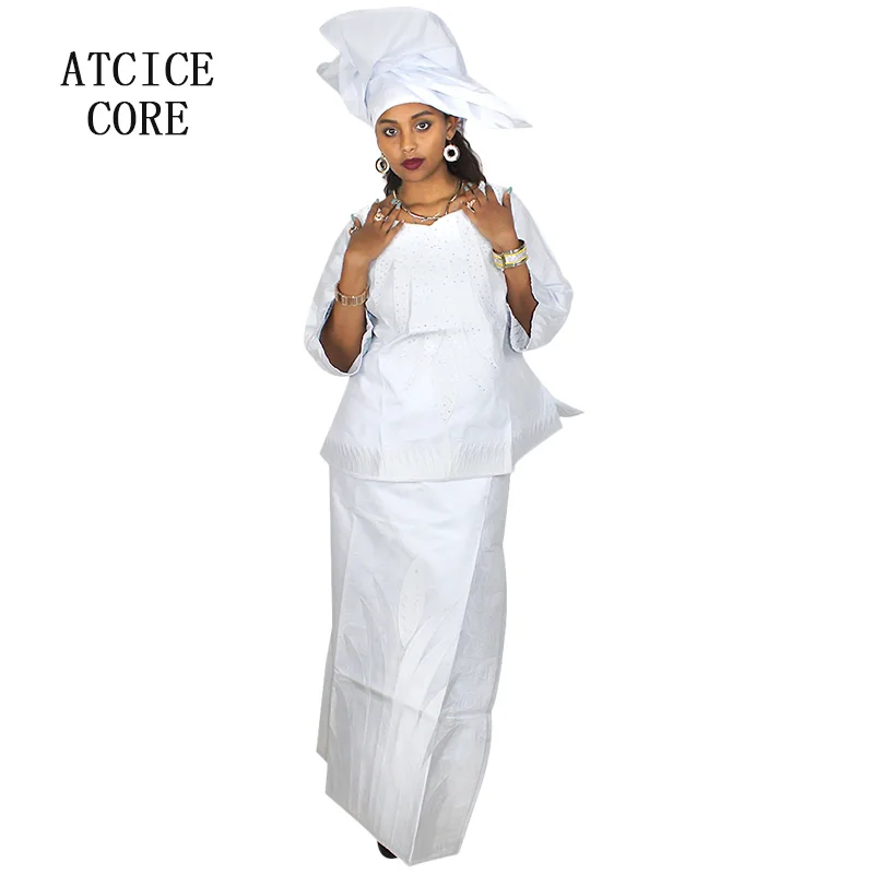 Африканские платья для женщин 100% хлопок новый африканский модный дизайн BAIZN с