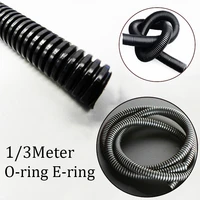 o ring e ring diameter 7 28mm high quality black plastic hose waterproof corrugated flexible pipe cable line sleeve protecter