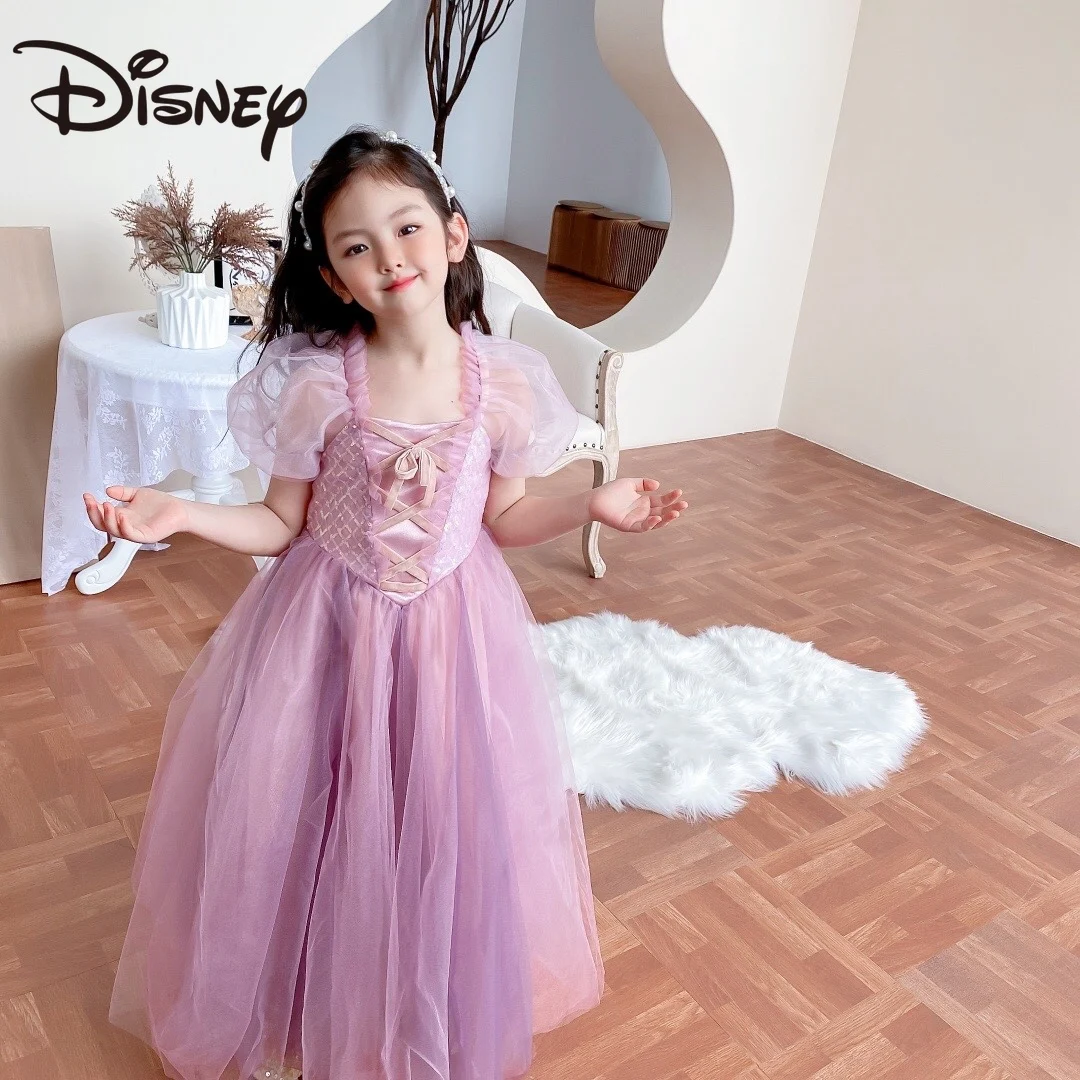 

Детское новое летнее платье Disney, платье принцессы раунцель, платье для девушек, платье для тяжелой промышленности, осеннее платье