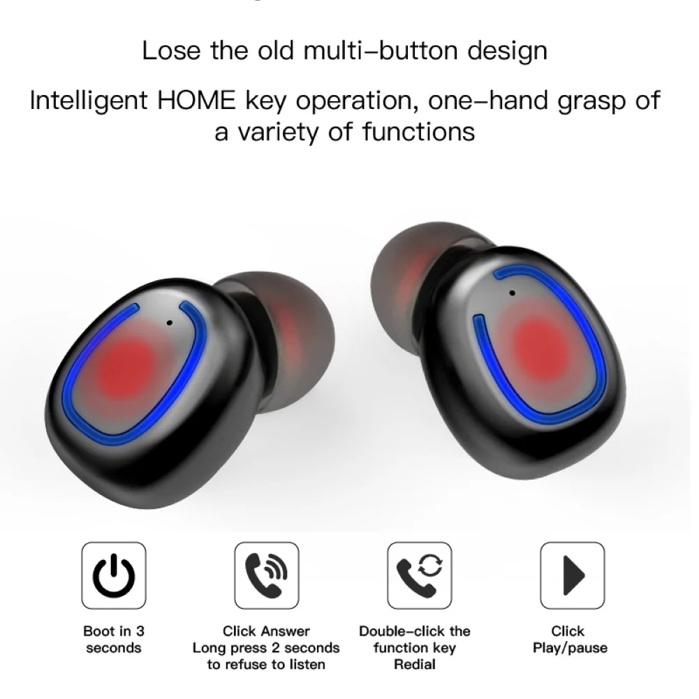 X11 портативный TWS беспроводной Bluetooth 5 0 мини-наушники-вкладыши Наушники с зарядным