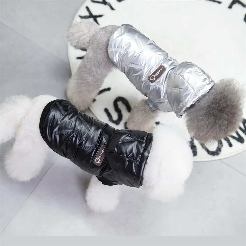 

Cute Thickness Hooded Classic Pet Dogs Two Legs Cotton Winter Coat Warm Small Puppy Dogs Clothing