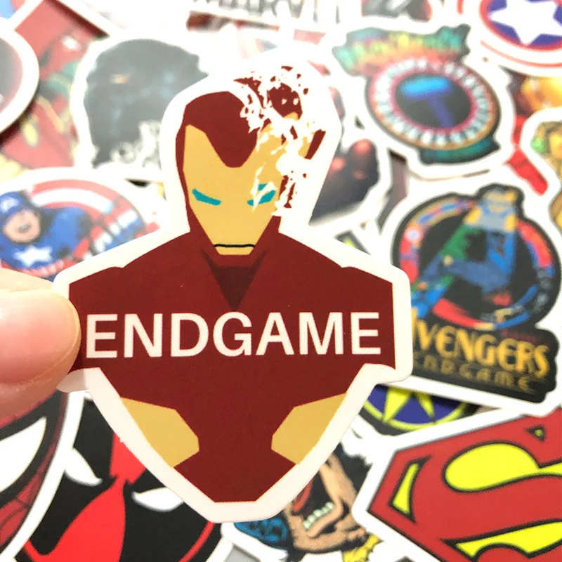 10/30/50Pcs/Set Disney Marvel The Avengers Sticker Man Skateboard Luggage Laptop Guitar phone Waterproof Stickers Kid Toy gift | Игрушки и