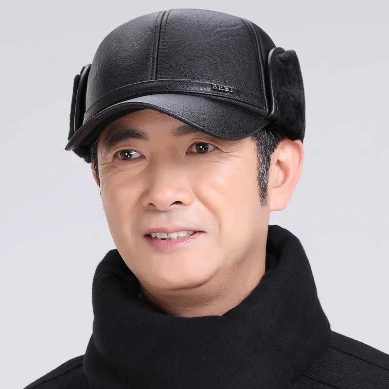 Новая стильная плюшевая шапка-Авиатор из искусственной кожи зимняя теплая