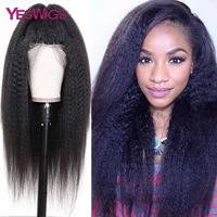 13x4 lace front wigs kinky straight hair wig 28 30 32 inch peruvian human hair natural hairline yaki straight hd swiss lace wig
