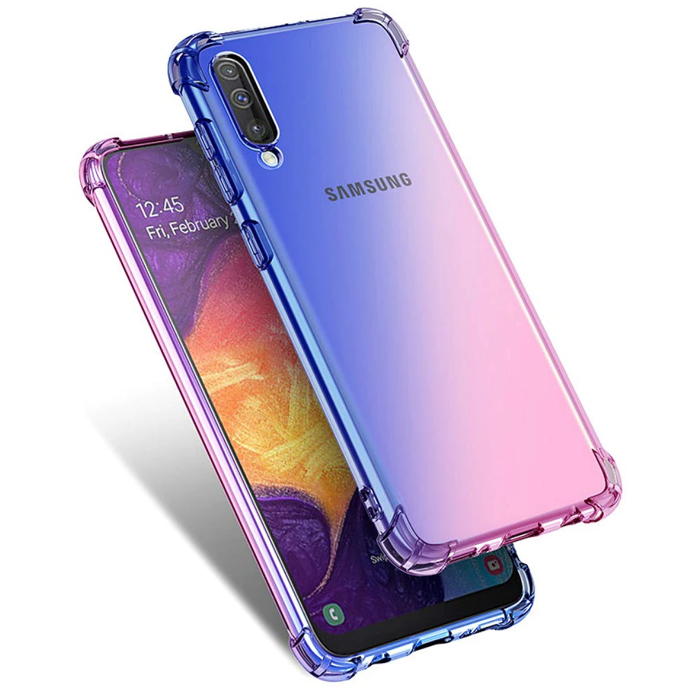 Чехол для Samsung Galaxy A10 A20 A30 A40 A50S ударопрочный гибкий защитный чехол из ТПУ мягкий
