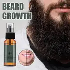 Эссенция для роста бороды для мужчин, натуральный спрей 30 мл, против выпадения волос, Т-кондиционер для ухода за волосами, корректор быстрого роста бороды