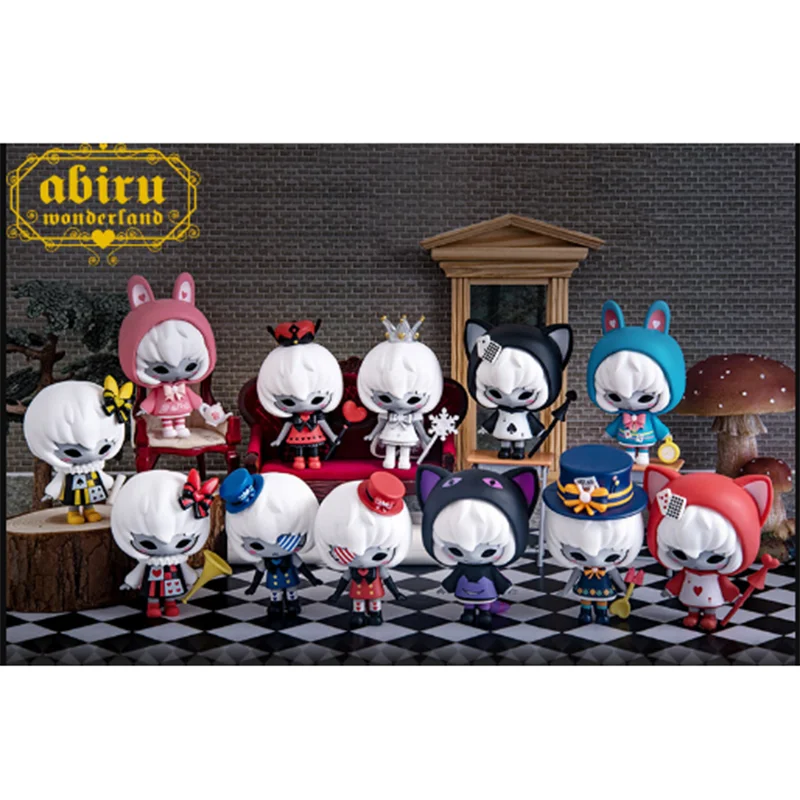 Abiruari Wonderland-figuras de aventuras, caja ciega, bolsa sorpresa, juguetes de acci&oacute;n, modelo regalo de dibujos animados, Colecci&oacute;n, decoraci&oacute;n de escritorio-5