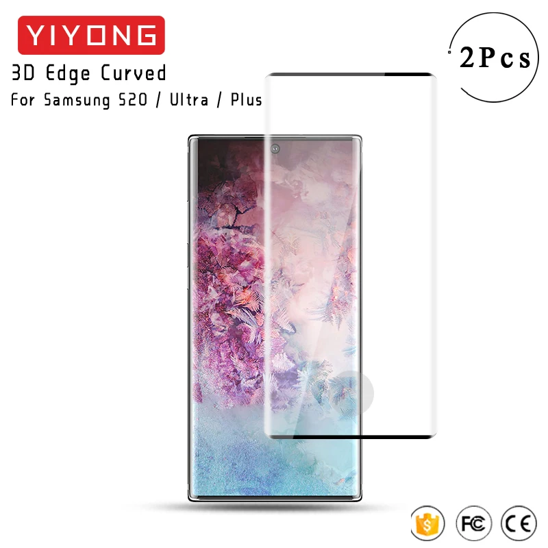 Закаленное 3d-стекло YIYONG с изогнутыми краями для Samsung Galaxy S20 Ultra FE Защита экрана Note 20
