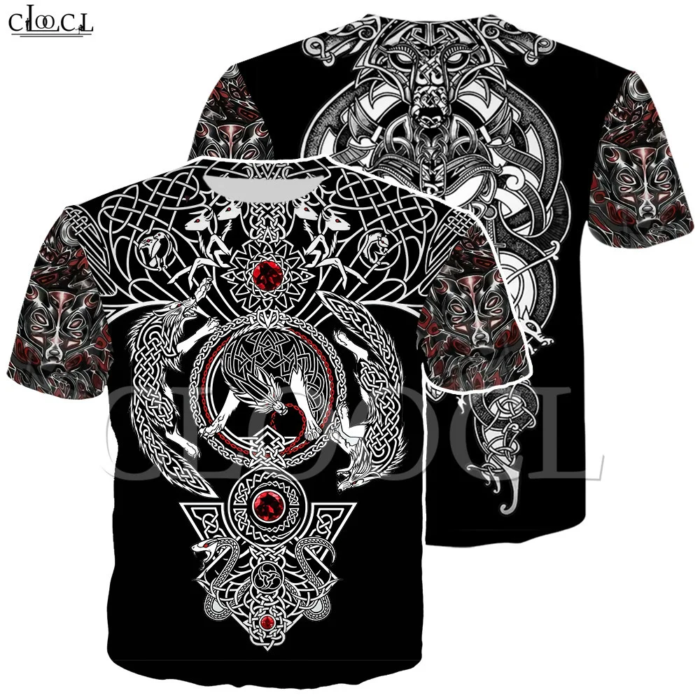 

Nordic Skull Print T Shirt Men Women Pirate 3D Print Tops Vikings King Casual Short Sleeve Tops Drop Shipping