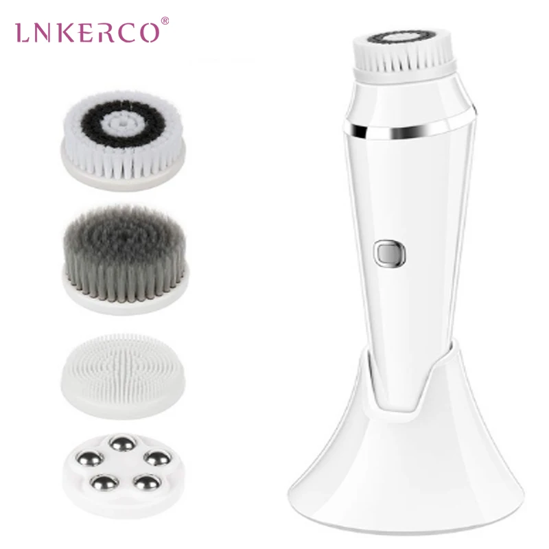 

Lnkerco Electric Facial Cleanser Wash Face Cleaning Machine Skin Pore Cleaner Body Cleansing Massage Mini Beauty Massager Brush
